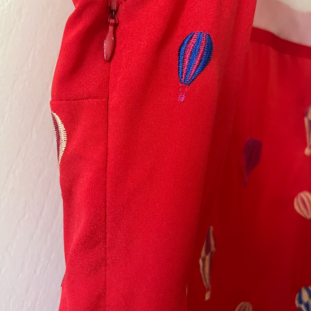 Nishe Hot Air Balloon Embroidered Dress with peter pan collar UK14/US10 Modcloth - Picture 9 of 12